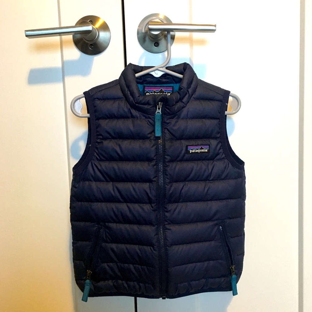 Patagonia Down Sweater Vest Toddler 2T Navy